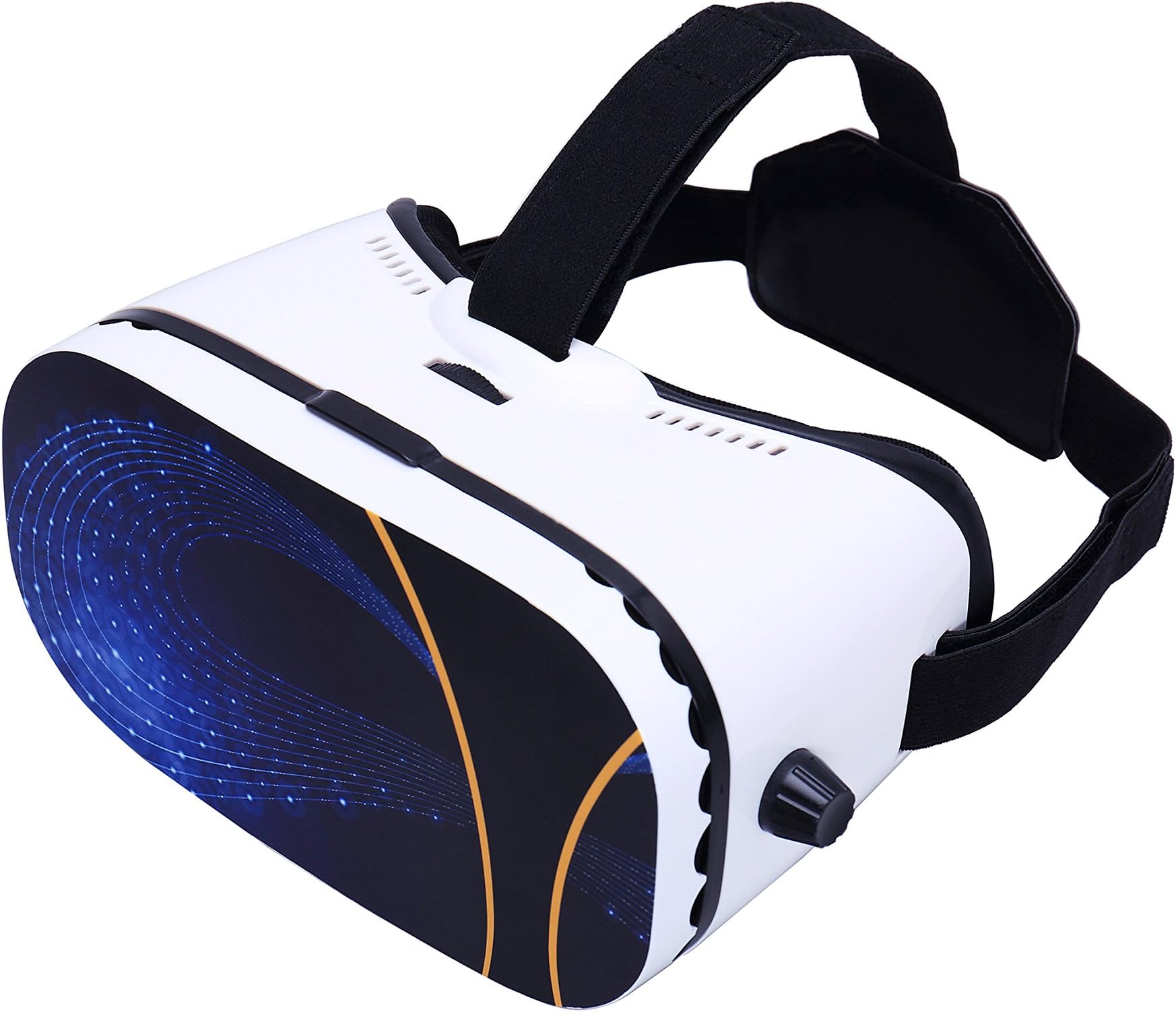 VR 3D Glasses,ZKTC Improved Virtual Reality Headset 3D Goggles Video Movie Game Glasses for iPhone Samsung and Other Smartphones of 4.7-6.0" Screens ( Star)