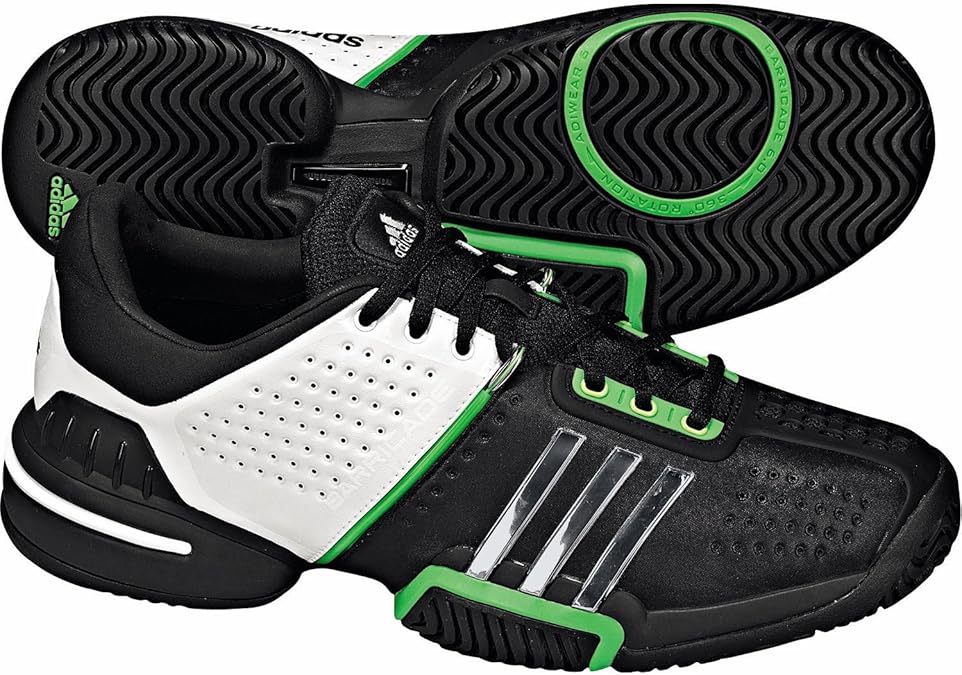 adidas Barricade 6.0 Murray Tennis Shoes 14 Black Amazon.co.uk