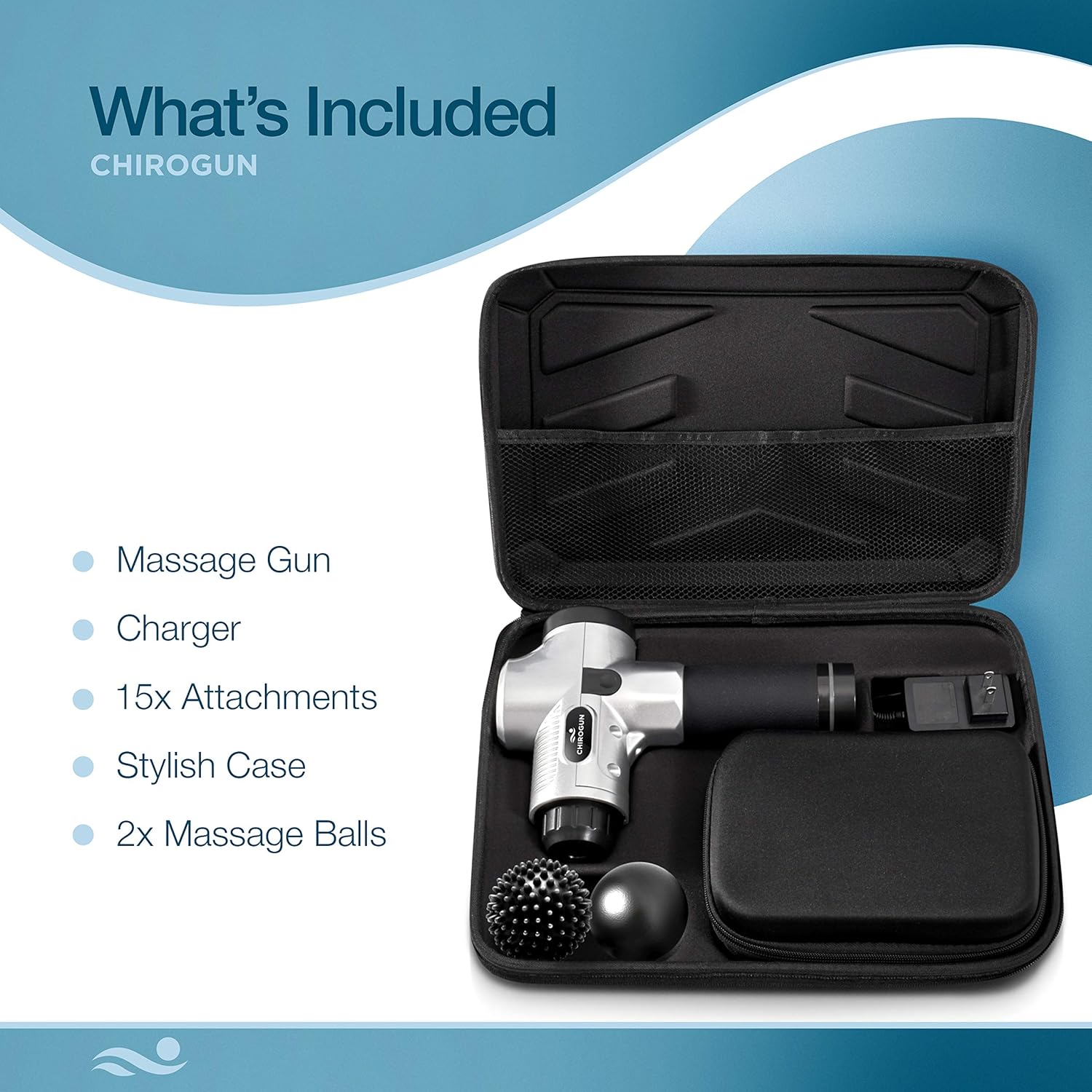 Massage Gun Deep Tissue Massager - Percussion Massage Gun Massager Gun Muscle Massage Gun Deep Tissue Massage Gun Deep Tissue Percussion Muscle Massager Percussion Massager Muscle Gun Massager Chrome: Health & Personal Care