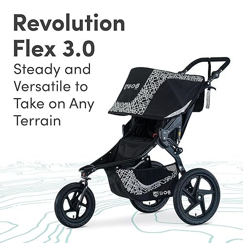 BOB Gear Revolution Flex Jogging Stroller, Lunar Ultra