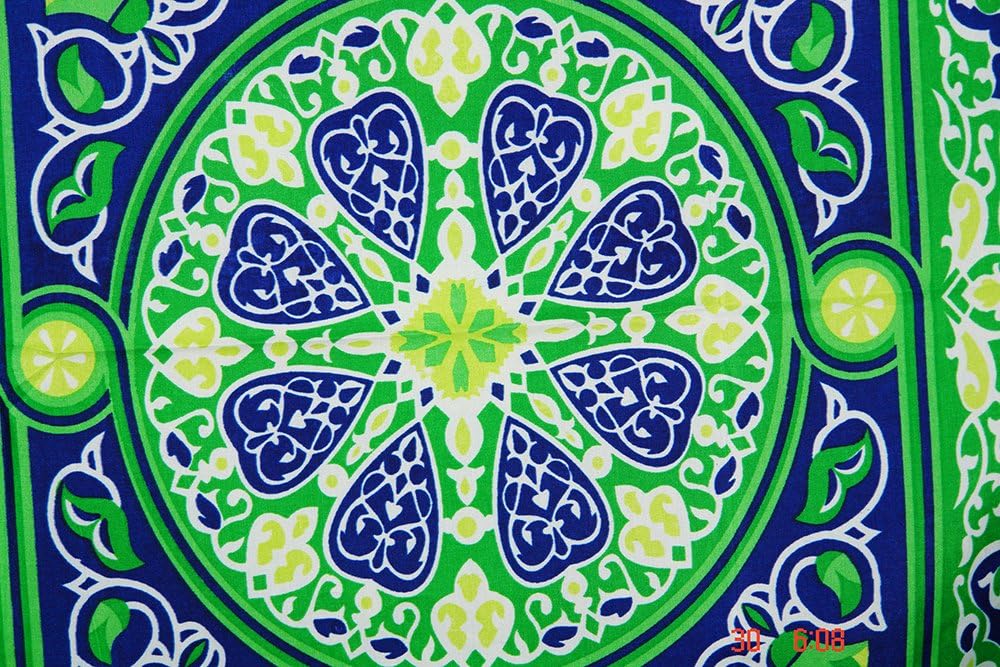 Arabic Ramadan Decoration Traditional Tent Green Wall Hanging Textile Texture Weaving Weft Knitting