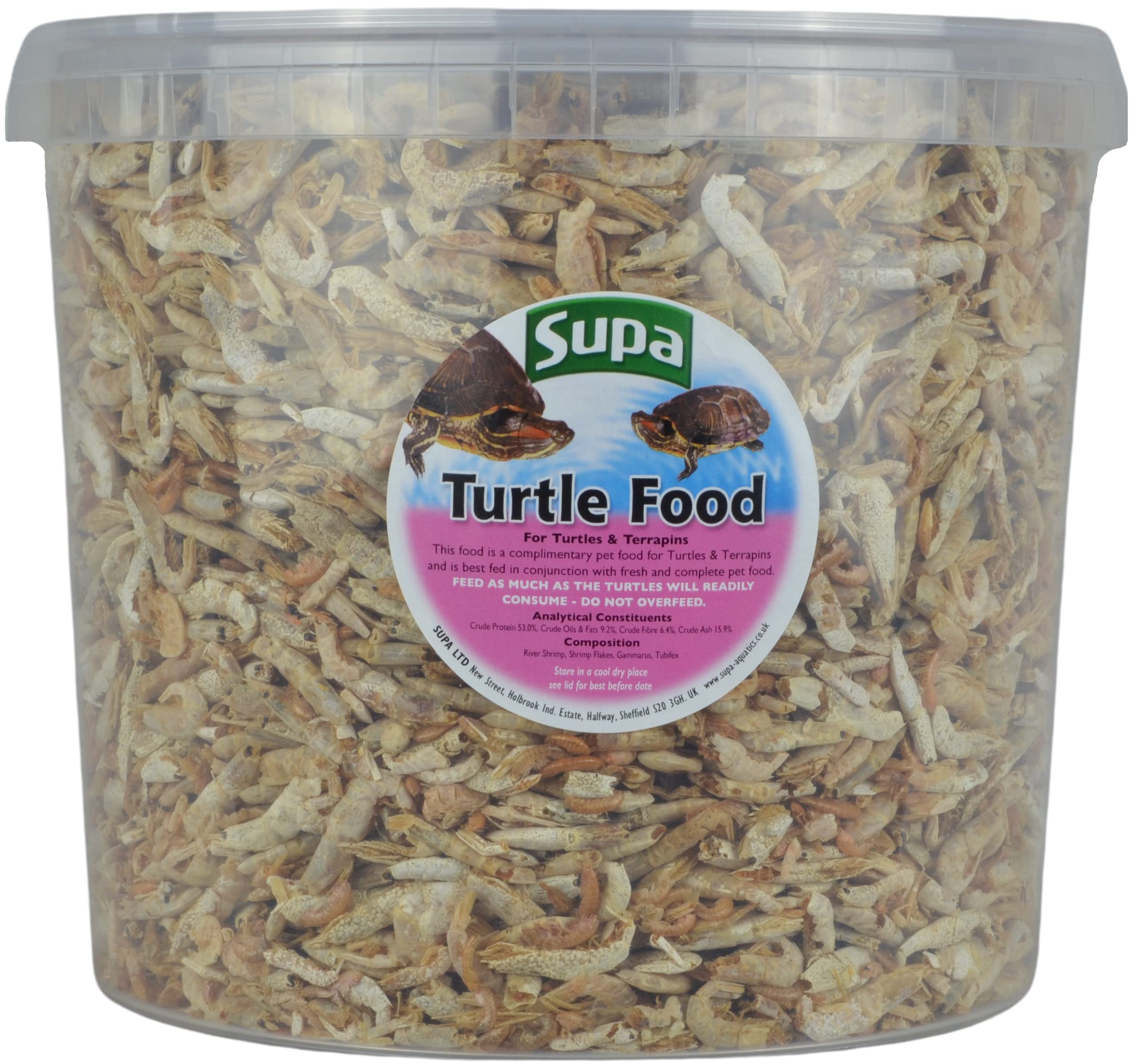 Supa Turtle & Terrapins Food Superior Mix 5 Litre Bucket, Made Using Premium Quality Natural Ingredients