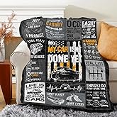 Farecnt Car Guy Gifts, Mechanic Gifts for Men, Soft Throws Blanket for Car Lovers - 60'x50'