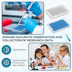 Weysat 20 Pcs 96 Well Tissue Culture Plates with