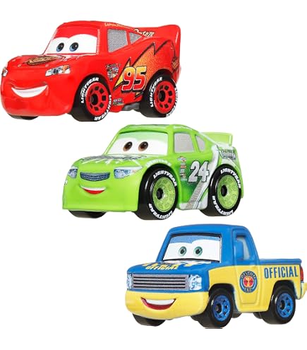 Disney Pixar Cars Mini Racers Derby Racers 3-Pack, Miss Fritter