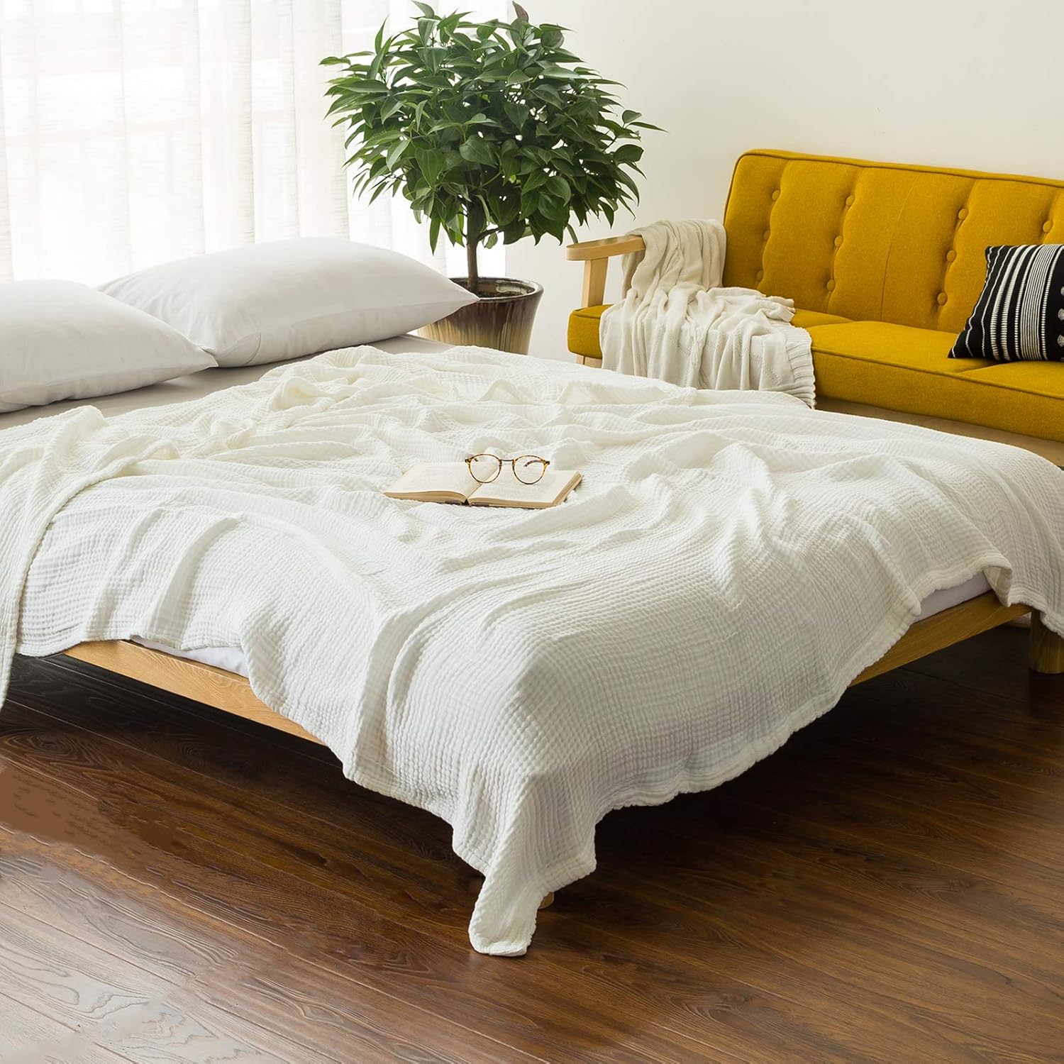 cotton muslin blankets for adults