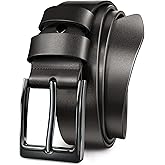 Papaanils Mens Dress Belt,Genuine Casual Leather Belts for Men 1.5" Width