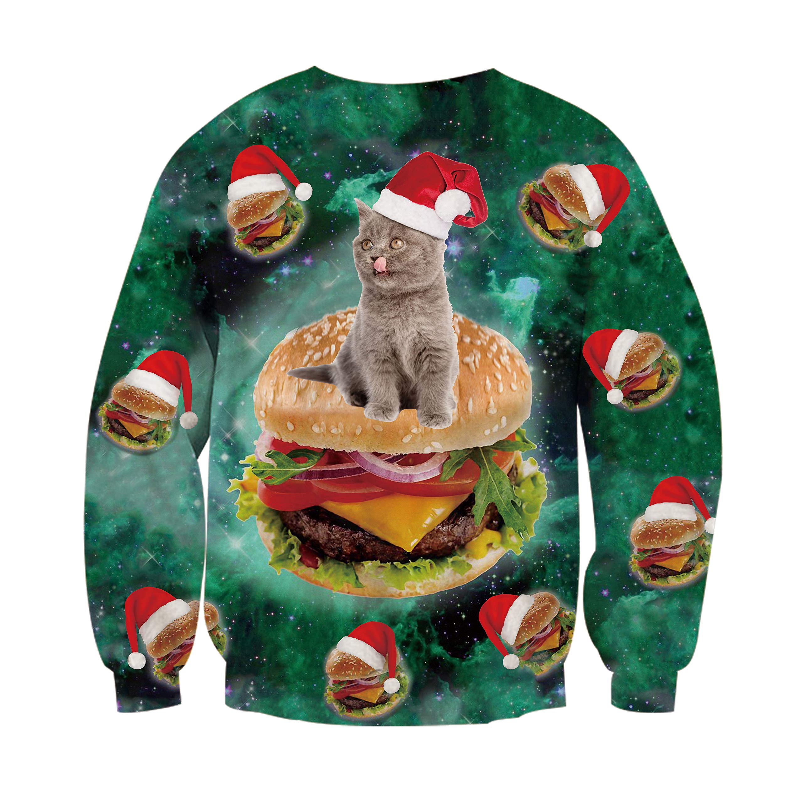 RAISEVERN para Mujer Adulto Stand Cuello Halloween Trajes Zombie Cicatrices Impreso Traje de Fiesta Divertido Juego Ropa de Manga Larga Grande