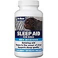 Dog Sleep Aid for Dogs, Better Than Melatonin or Calming Chews Only, Best Sleeping Pills + Melatonin, 120 Tablets, Puppy Sleep Aid, USA