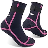 Dizokizo 3mm Neoprene Water Socks, Anti-Slip Wetsuit Booties for Sand Proof Beach Volleyball, Scuba Diving Surfing Kayaking
