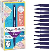 Paper Mate Flair Felt Tip Pens Medium Point Navy Blue 12 Count view 1