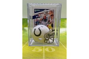 RIDDELL Indianapolis Colts NFL Helmet Shadowbox w/Peyton Manning card