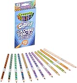 Crayola Swirl Colouring Pencils 12 Pack - Assorted Colours, Magical 4 Colour view 3