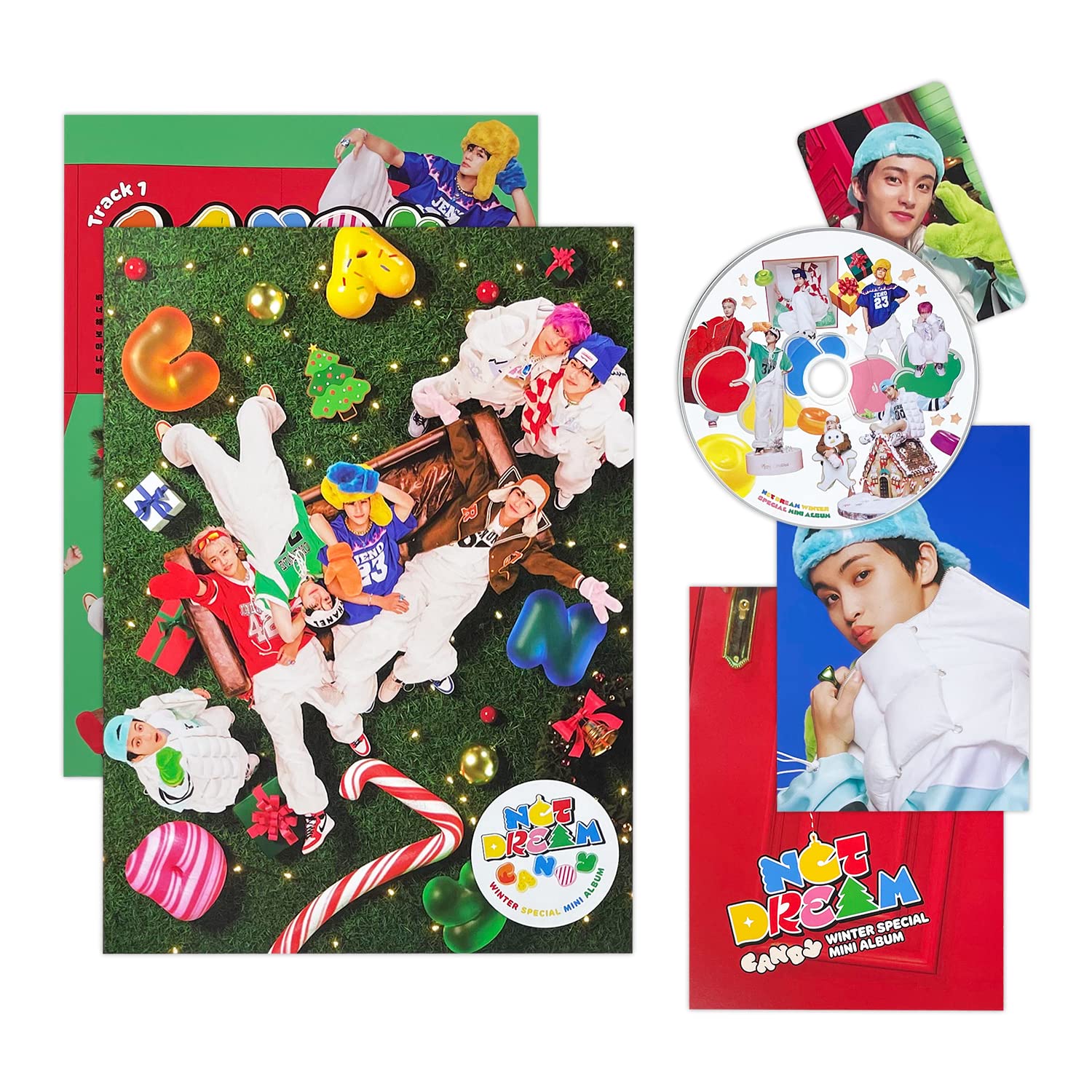 NCT DREAM - WINTER SPECIAL MINI ALBUM [CANDY] (Photobook Ver.) Photo Book + CD-R + Lyrics Poster + Folded Postcard + Folded Poster + Photo Card + Poster + 2 Pin Button Badges + 4 Extra Photocards