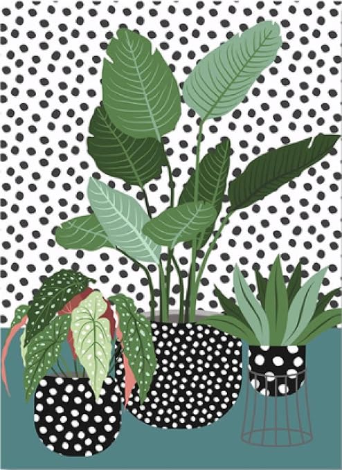 Amazon 北欧ポスター屋内かわいい植物キャンバス絵画壁アート印刷ミニマリズム現代の絵のリビングルームの壁の家の装飾 40 60 フレームなし ウォールステッカー オンライン通販