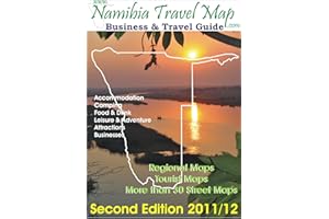 Namibia Travel Map 2nd Edition