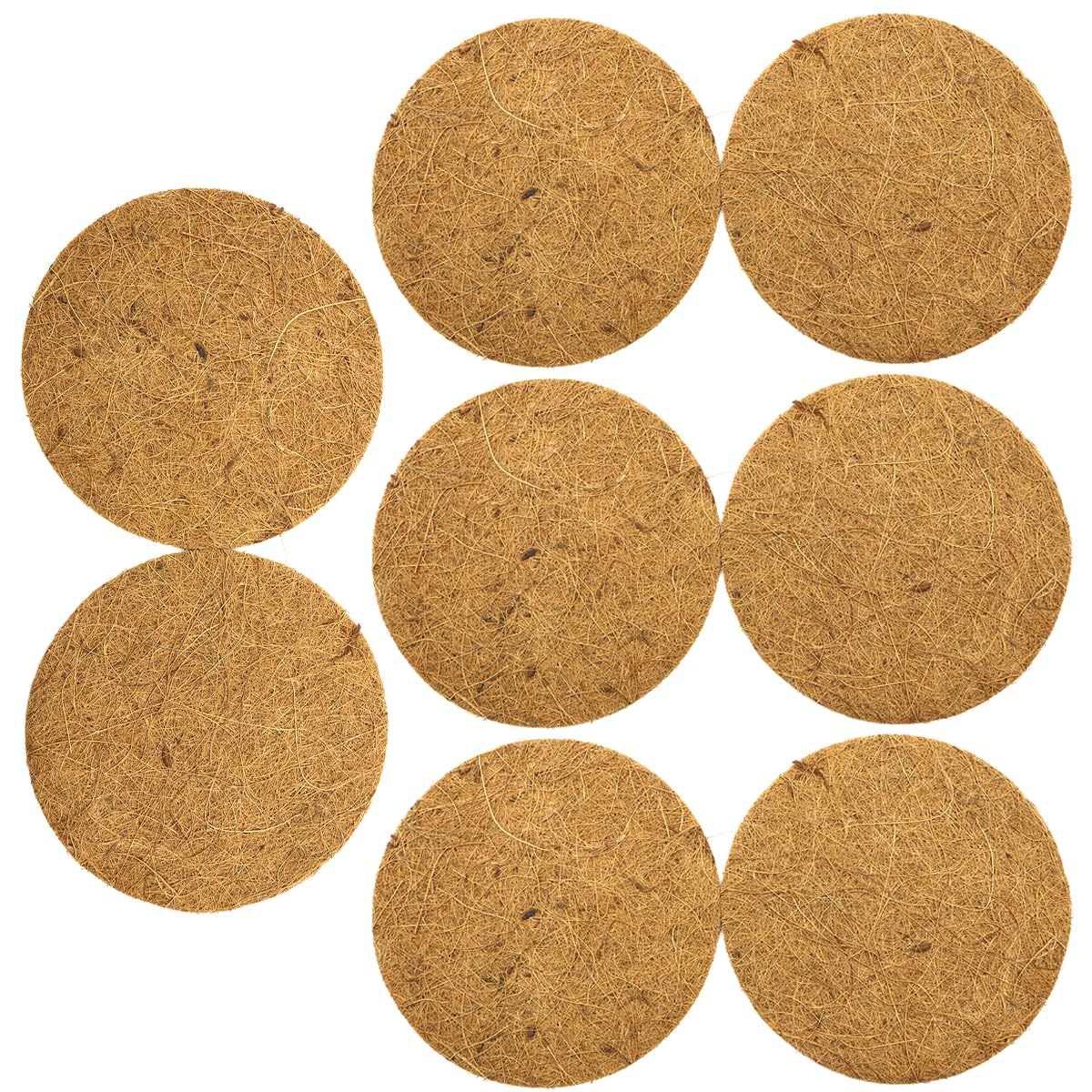 Ieron 8 Pcs Bird Breeding Nest Pigeon Hatching Box, Pigeon Nest with Brown Cushion, Coconut Fiber Mat, Premium Pet Mats, Bird Mat (Brown)