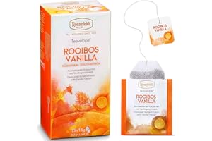 Ronnefeldt Teavelope Rooibos Vanilla Chai – Naturally Caffeine-Free South African Red Herbal Tea with Natural Orange & Vanilla Flavor – 25 Individually Wrapped Tea Bags