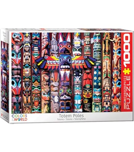Puzzle Traditionnel Mexicain EuroGraphics - 1000 Pièces - Représentation Crânes Jour Des Morts - Taille Finie 48,9 X 67,3 Cm