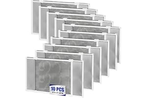 TOOCUST 10 Pack Adjustable Window Screens Expandable, 2 Way Adjustable Sliding Window Screen, Horizontal (15" H x 21" - 38" W), Horizontal and Vertical Adjustable, Durable Replacement Screen for Window