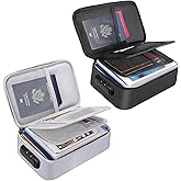 ENGPOW Small Fireproof Bag with Lock,Fireproof Soft Money Organizer Case (9x 5.3 x 3.7 inches),3-Layer Cash Safe Coin Organizer Bag Set Storage for Valuables-Currency,Keys,Card,Passport(2 Pack)