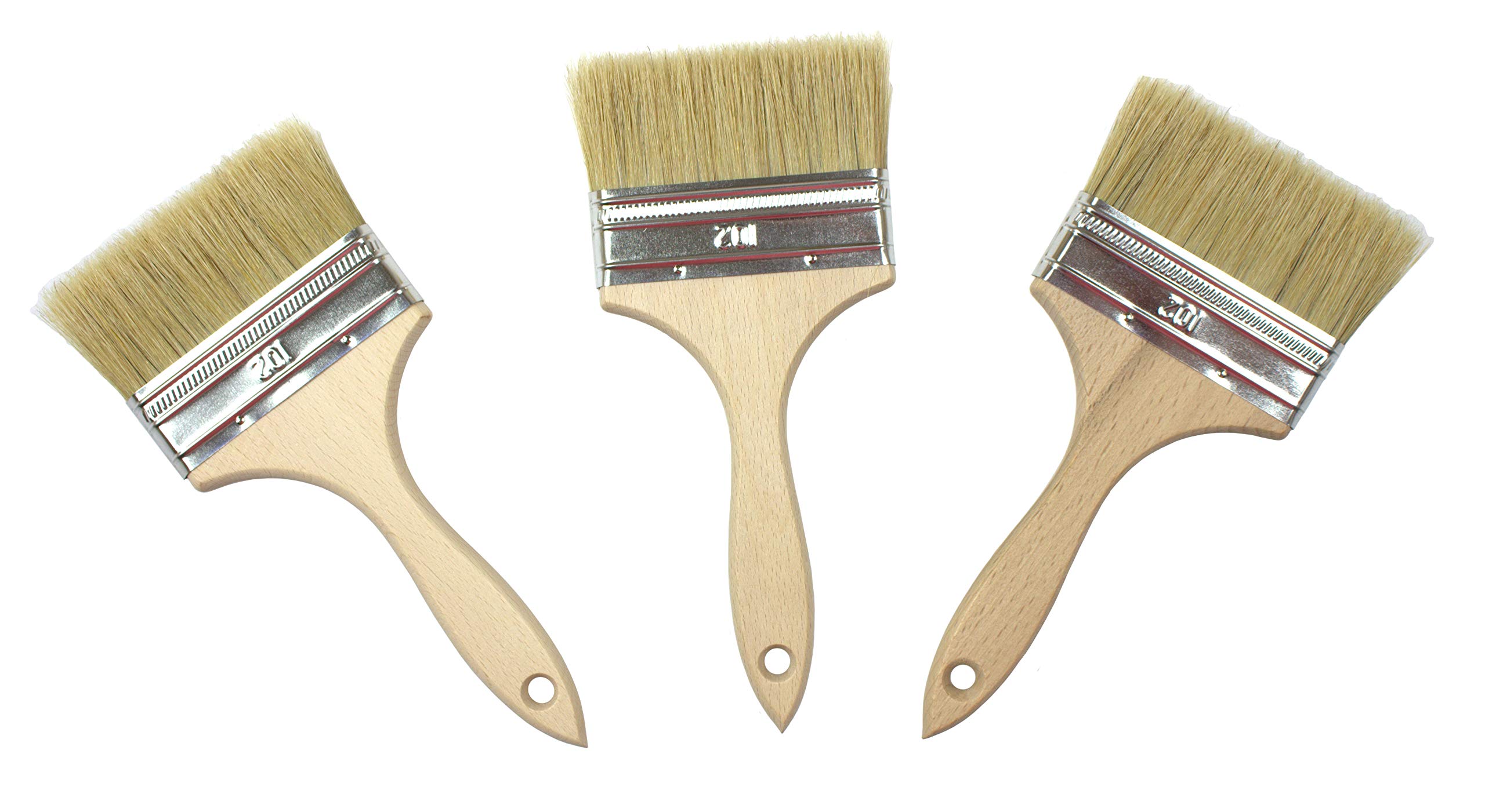 Paint Brushes Set of 3 Size: 4" (102mm)