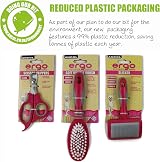 Ancol Ergo Cat Moulting Comb Pink - For Long-Hur Coat, Removes Tangles view 3
