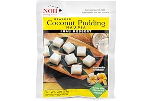 NOH Foods of Hawaii coconut pudding Haupia, 2 Ounce Packages (Pack of 12)