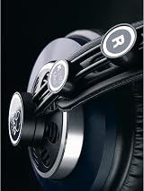 AKG K240 MKII Professional Semi-Open Over-Ear Headphones Black and Blue view 3