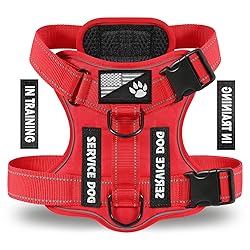 Demigreat Service Dog Harness, Reflective Dog Vest