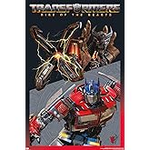 Hasbro Transformers: Rise of the Beasts - Optimus Prime vs. Scourge Wall Poster, 34L" x 22.4W", Premium Unframed Version