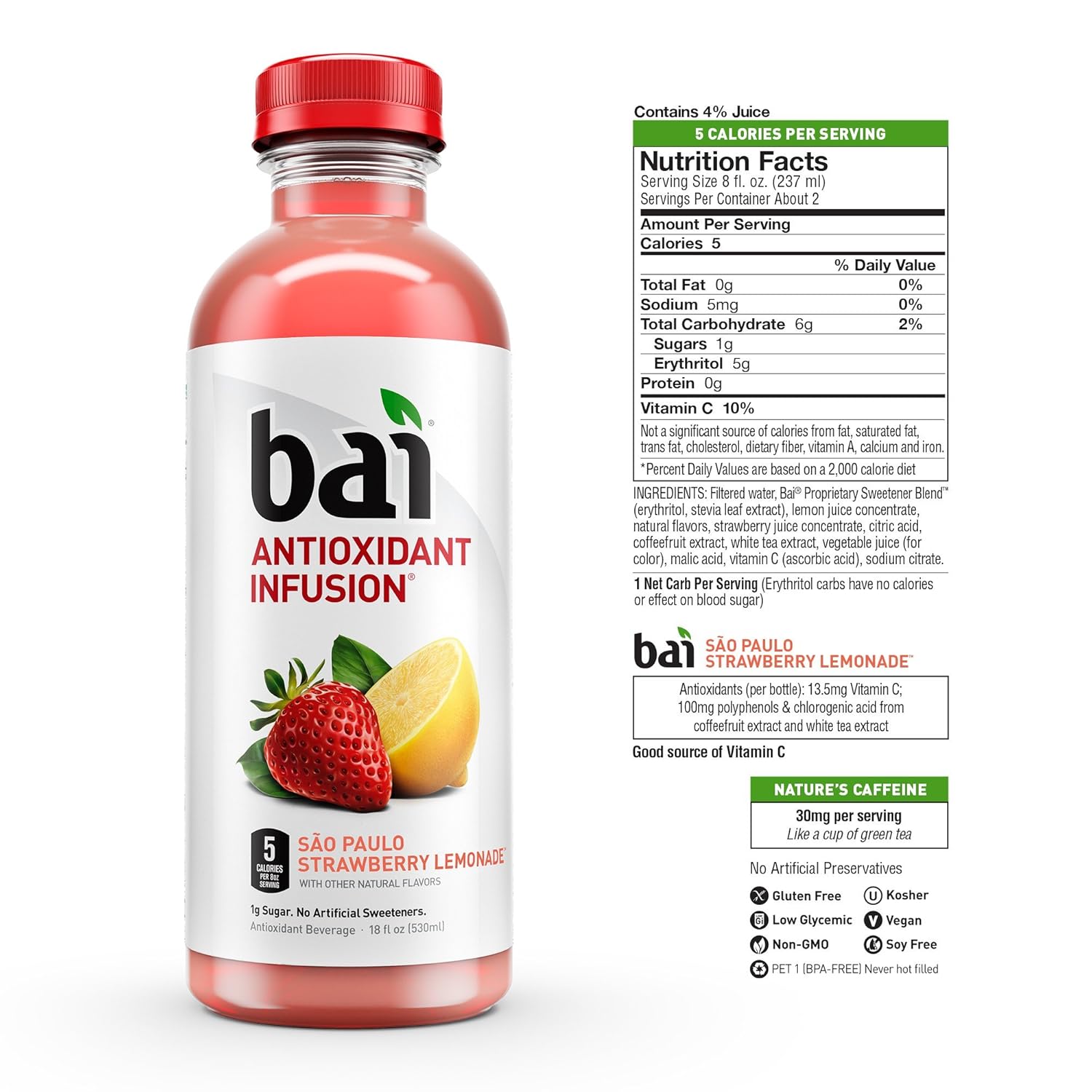 Costa Strawberry Lemonade Calories