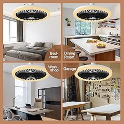 BECLOG Ceiling Fans with Lights and Remote, Socket