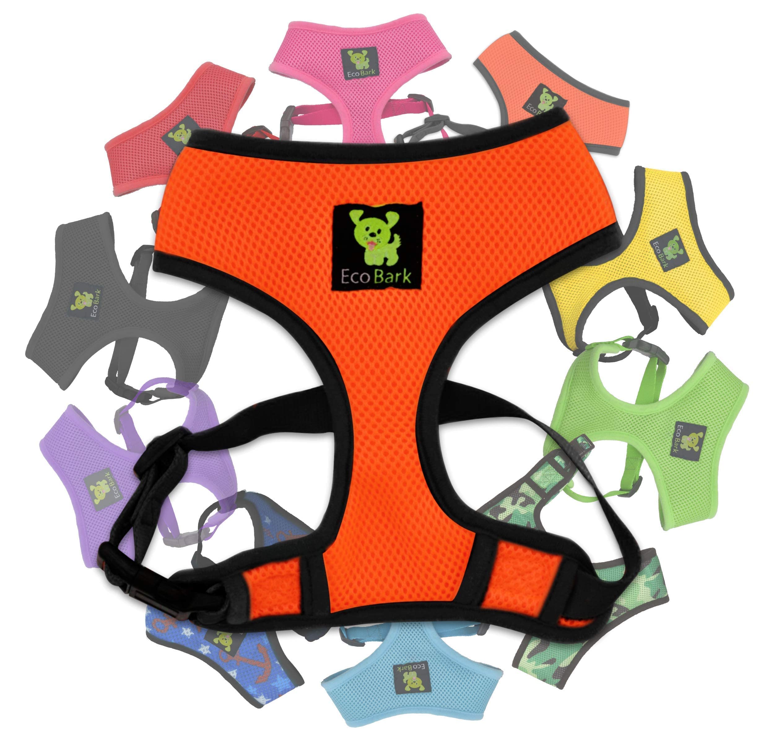 Classic Dog Harness Innovative Mesh No Pull No Choke Design Soft Double Padded Breathable Vest for Eco-Friendly Easy Control Walking Quick Release Puppies Toy Breeds & Extra-Small Dogs (XS, Orange) โ image 1