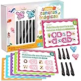 Timetome Large Magic Grooved Writing Practice for Kids 3-5 – Spanish Edition | Grooved Writing Books Ages 6-8, Handwriting Practice for Kids 5-7, Preschool Tracing Workbook for Boys & Girls