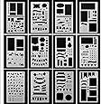 Bullet Journal Stencil DIY Diary Drawing Template 12 Pieces