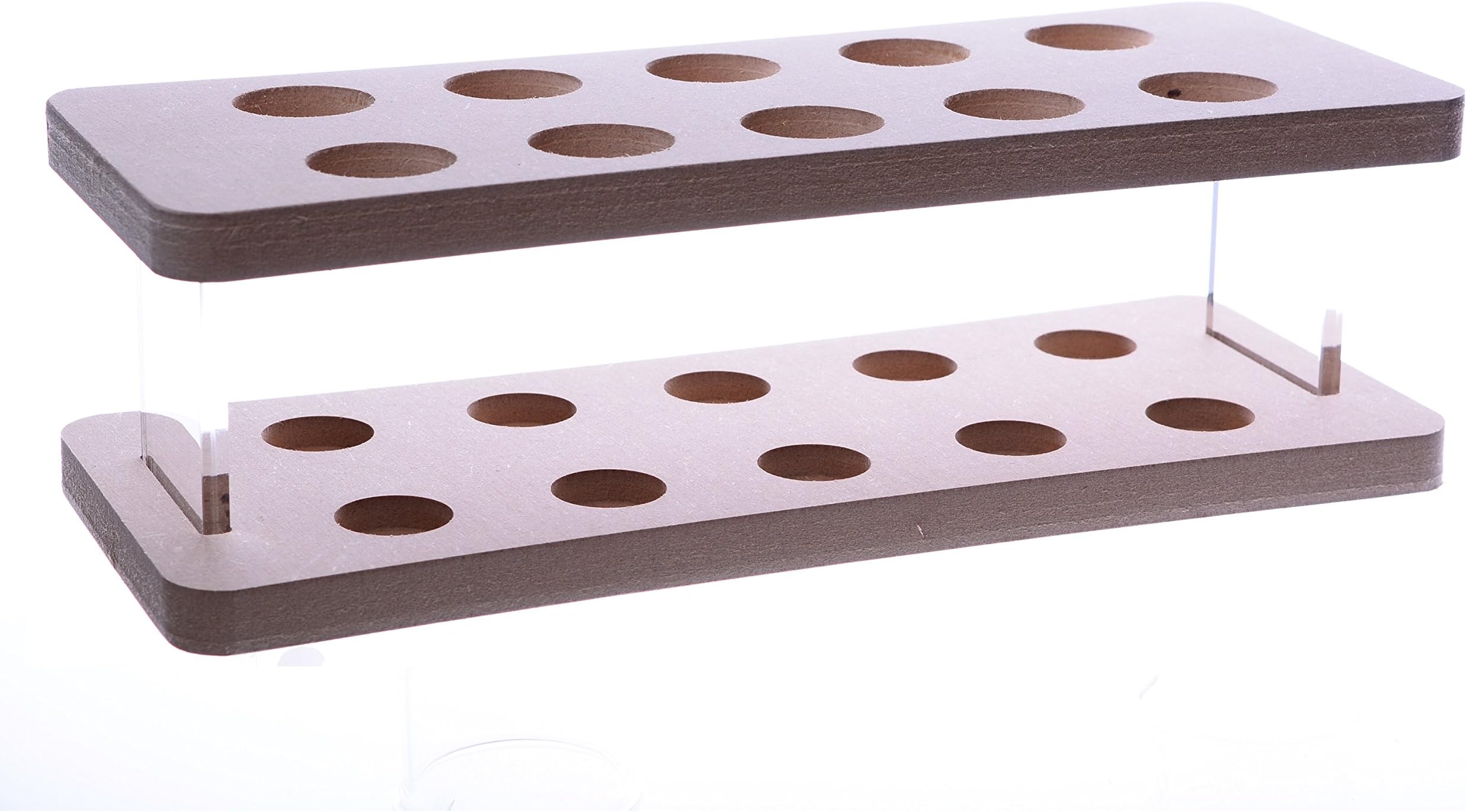 Test Tube Rack. Holds 10 Test Tubes. Laboratory Curve Rectangular Test Tube Holder. Various option available (Rack Only)