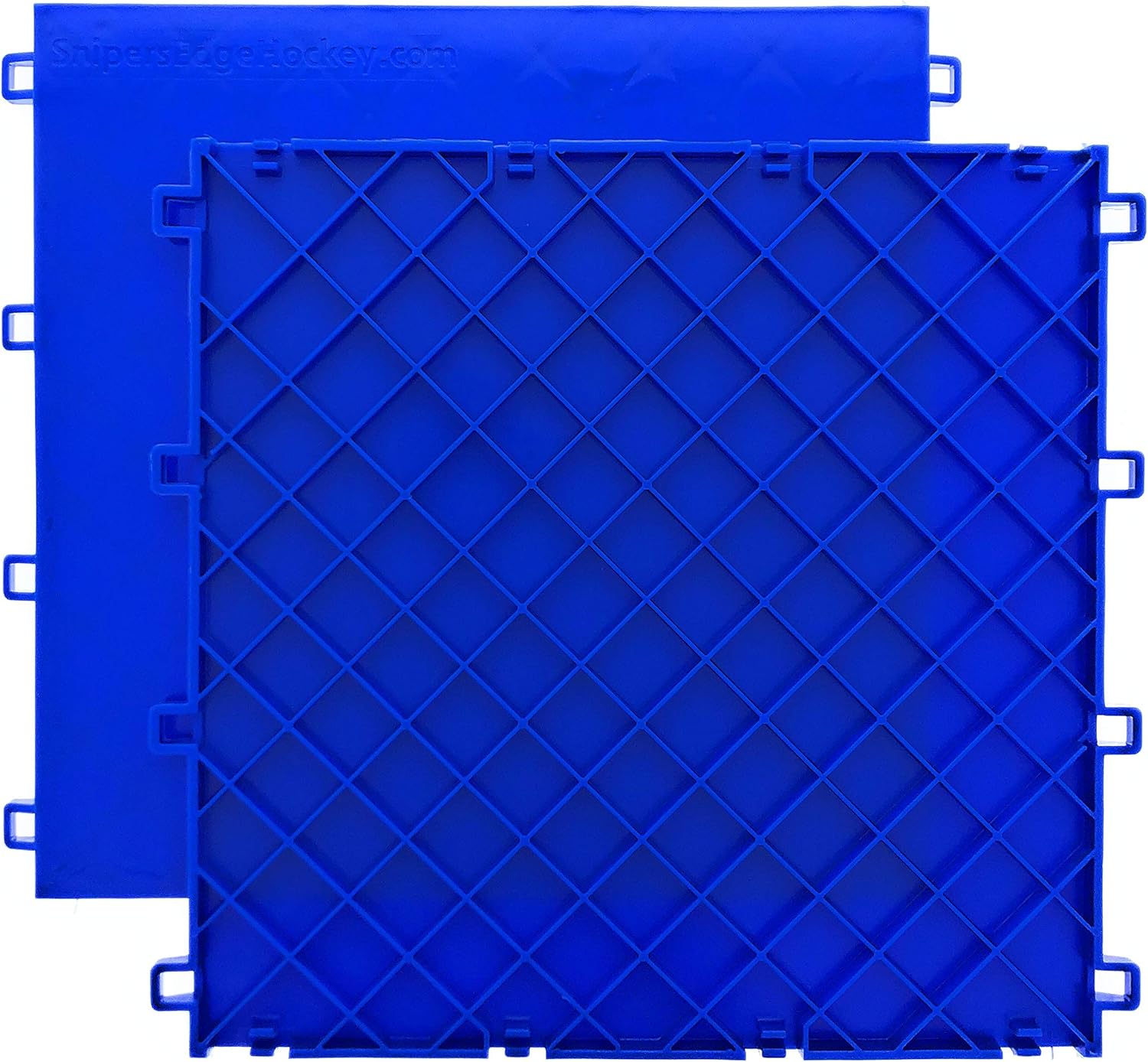 Sniper's Edge Hockey Dryland Slick Tiles (10 Blue Squares) – Premium Grade Technology with UV Coated Protection, Built to Last & Sized Right at 12” X 12” Per Tile (10 sq ft. per Box) – Made in USA : Sports & Outdoors