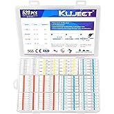 Kuject 520PCS Solder Seal Wire Connector Kit, Solder Seal Butt Terminals Waterproof Insulated Electrical Wire Splice for Auto