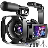 5K Video Camera Camcorder, UHD 64MP Vlogging Camera