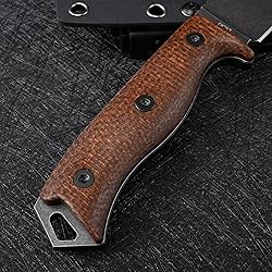 SDOKEDC Fixed Blade Knife DC53 Steel Micarta Handle
