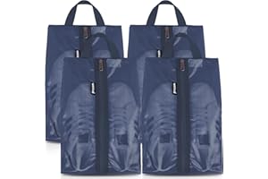 Prezon Travel Shoe Bags, Water Resistant TPU Mesh, Sturdy YKK Zipper, Shoes Storage Bag, Shoes Packing Organizer,17x10 In, Unisex Shoe Pouch for Travel or Home Storage