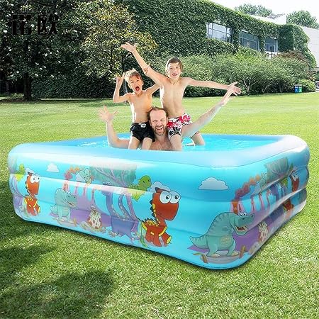 Amazon Co Jp インフレータブルプール インフレータブル浴槽の子供の夏の水の娯楽遊びのおもちゃファミリープール ホーム キッチン