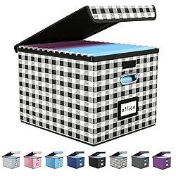 New Collapsible File Storage Organizer Box with