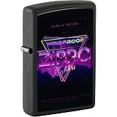 Zippo Sign Design Black Matte Pocket Lighter
