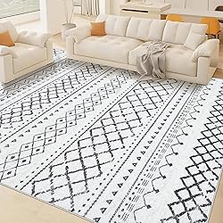 Area Rug Living Room Rugs 5x7 - Large Soft Boho