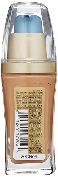 L’OREAL PARIS VISIBLE LIFT SERUM ABSOLUTE FOUNDATION, HONEY BEIGE, 1 OUNCE