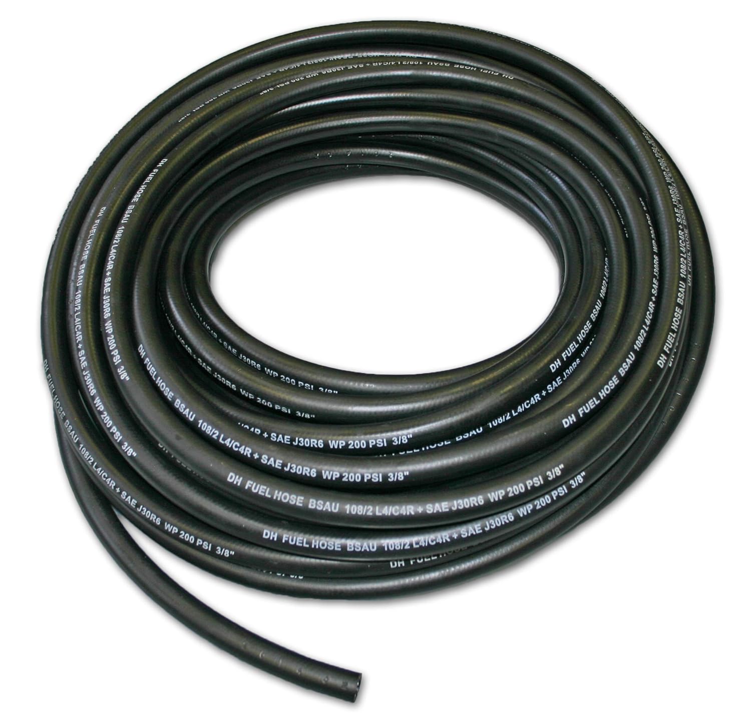 Reinforced Rubber Fuel Hose 8mm ID Unleaded Petrol, Diesel, Oil
