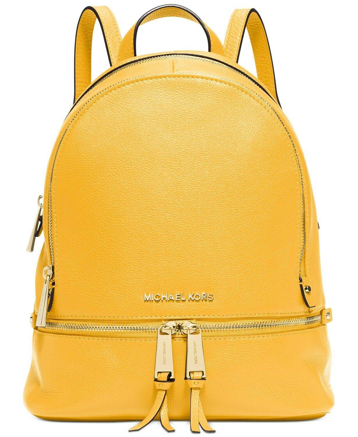 MICHAEL KORS RHEA MINI Yellow Leather Backpack Michael Michael Kors Womens Small Rhea Backpack | Desertcart  main image 3