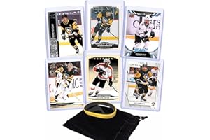 G.O.A.T CHASER Pittsburgh Penguins: Sidney Crosby, Evgeni Malkin, Erik Karlsson, Tristan Jarry, Kevin Hayes, and Kris Letang ASSORTED Hockey Trading Cards & Wristbands Gift Pack